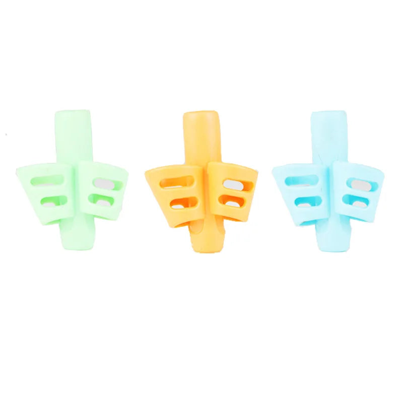 Pencil Grips for Kids – Soft Two-Finger Writing Grip 3-Pack