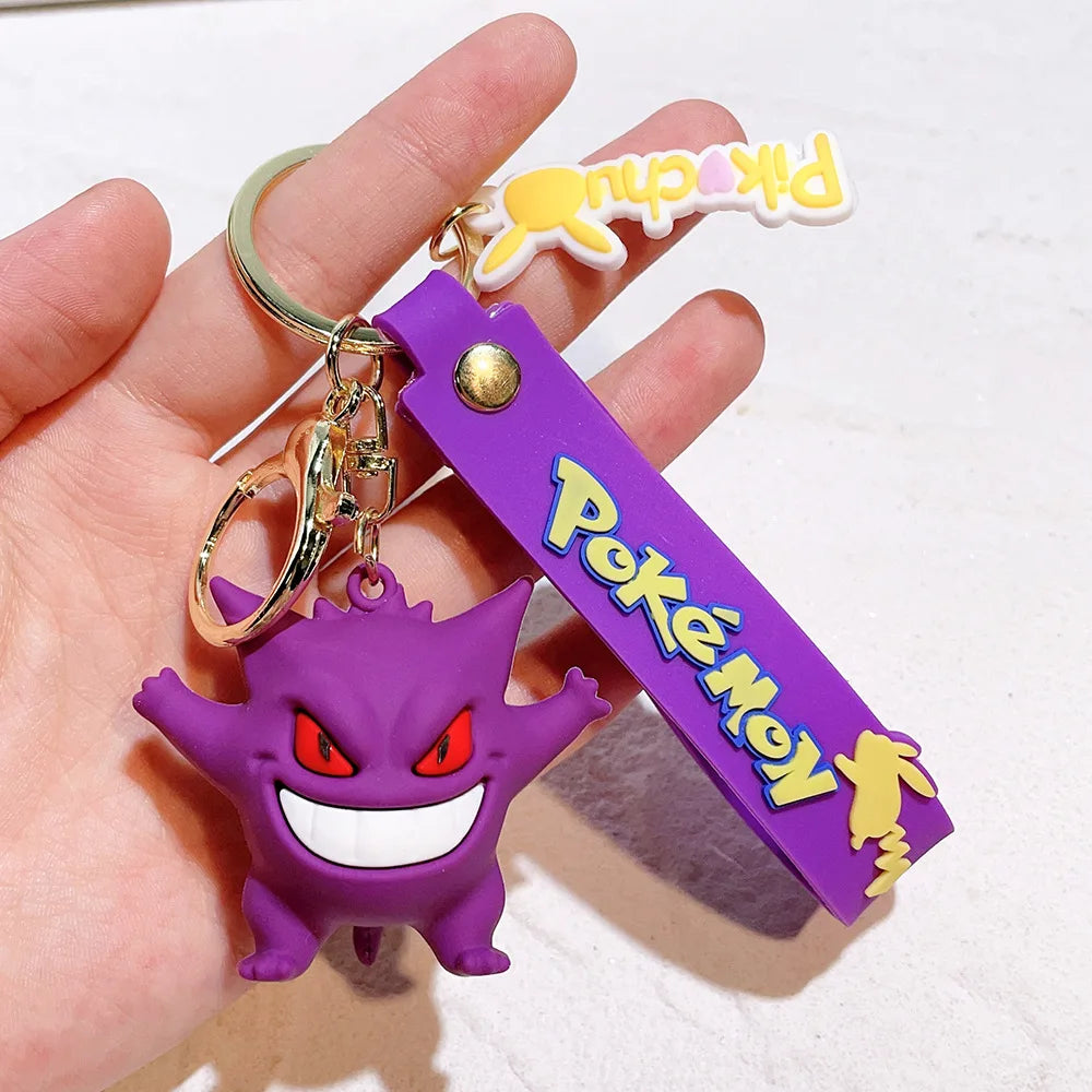 Pikachu Keychain Cute Silicone Character Bag Pendant