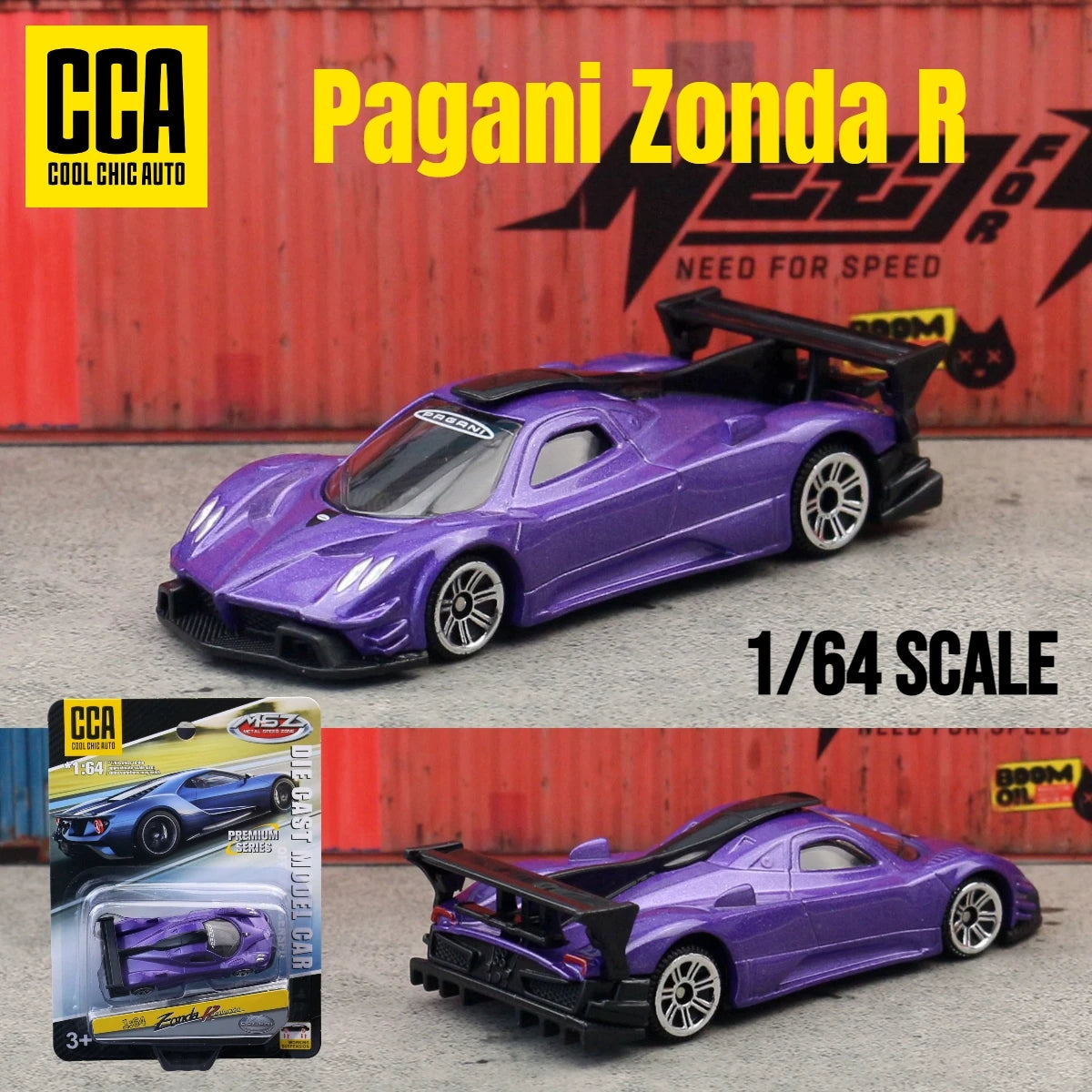 Diecast Car Model 1:64 Scale Metal Collectible Toy
