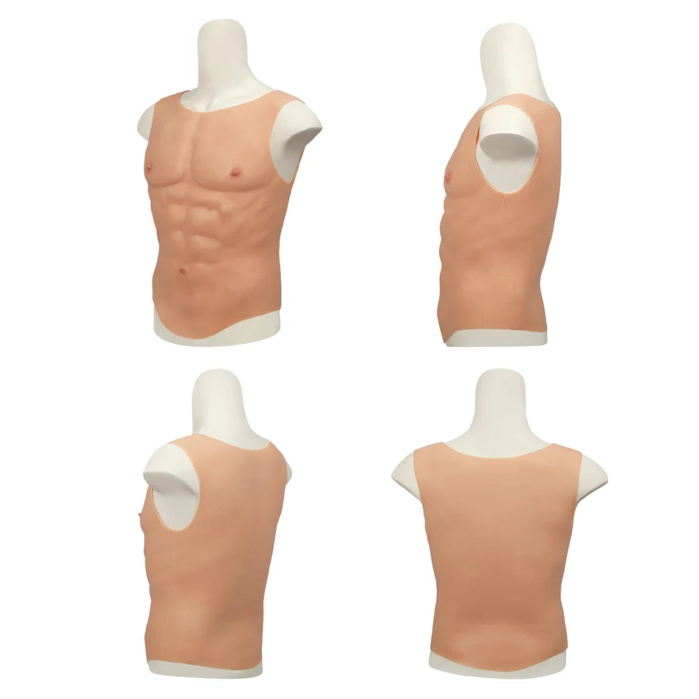 Silicone Muscle Chest Enhancer – Realistic Abs Cosplay Pad