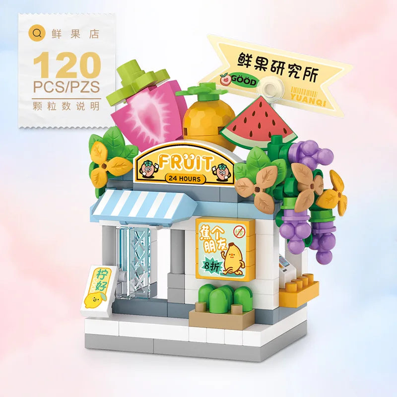 Mini Restaurant Building Blocks – Café & Food Store Kit