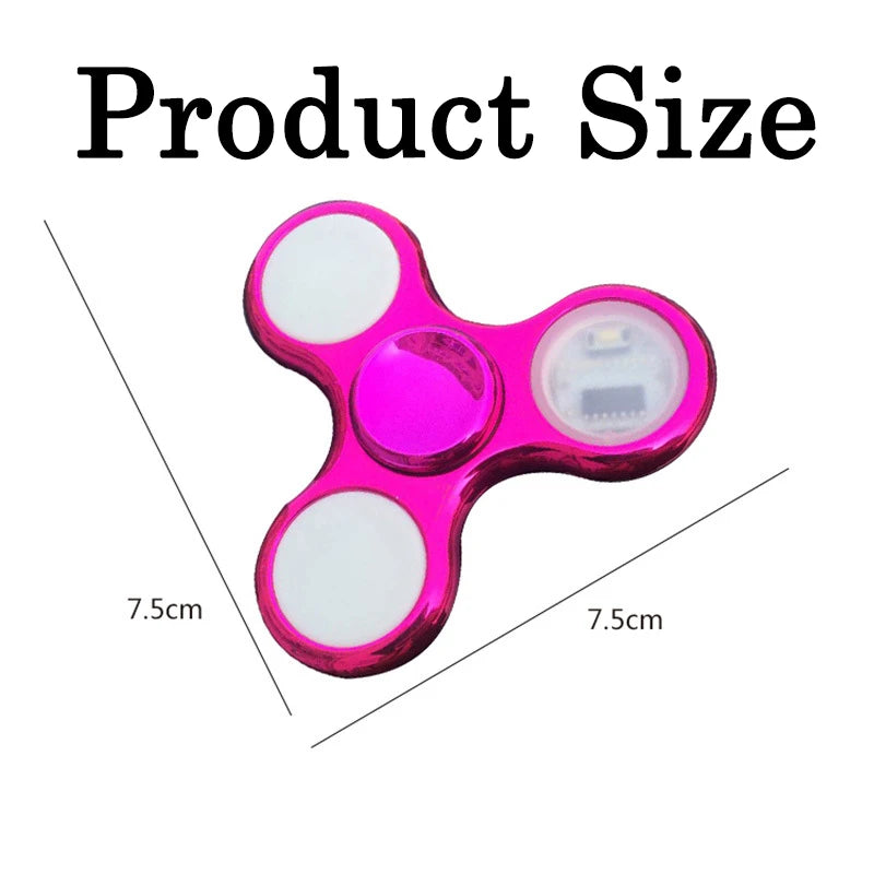 LED Glow Fidget Spinner – Light Up Gyro Toy
