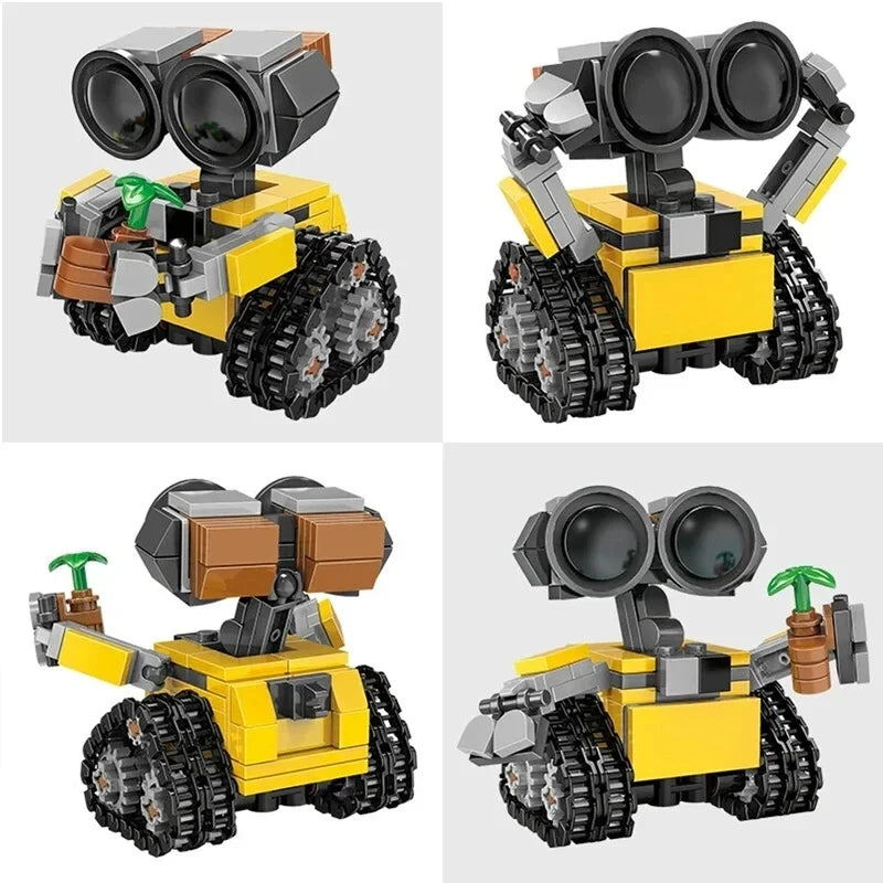 Classic Movie Mini Robot MOC Building Blocks Model DIY Bricks Kits Creative Toys for Kids Children Adult Gifts
