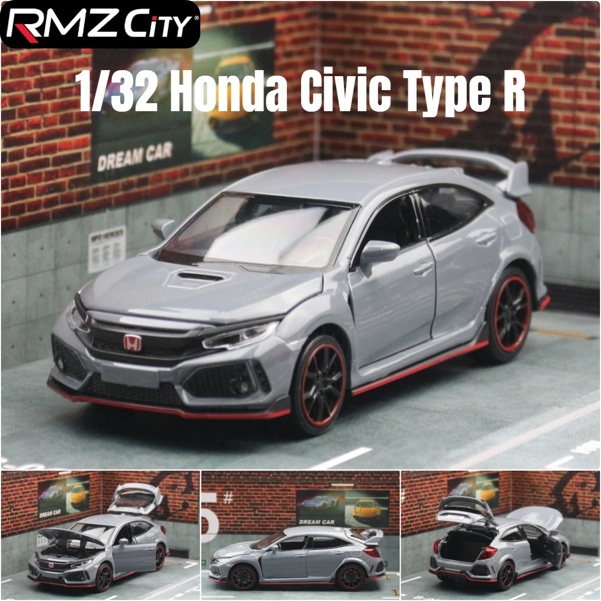 1:32 Diecast Toy Car – Pull Back Model with Sound & Light