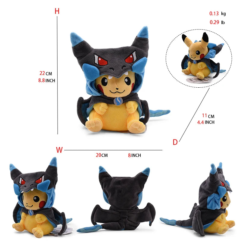 20-30cm Pikachu Plush Toy Character Stuffed Animal