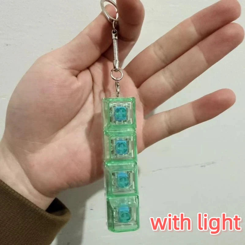Mechanical Keyboard Key Tester – LED Keycap Fidget Keychain