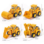 1:64 Diecast Construction Vehicle – Excavator & Bulldozer Model