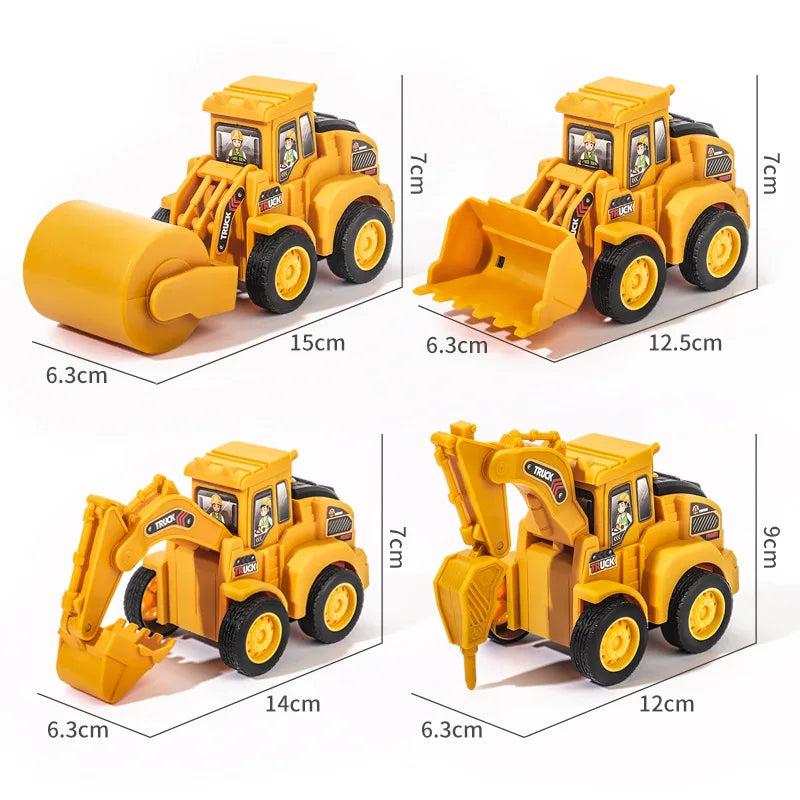 Construction Vehicle Toy – Excavator & Bulldozer Model