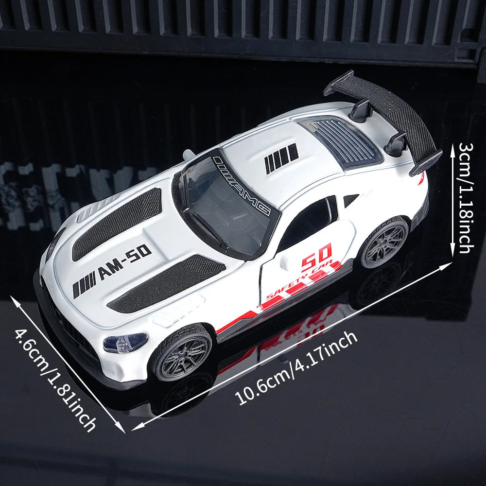 Diecast Car Model – White Alloy Sports Car Collectible