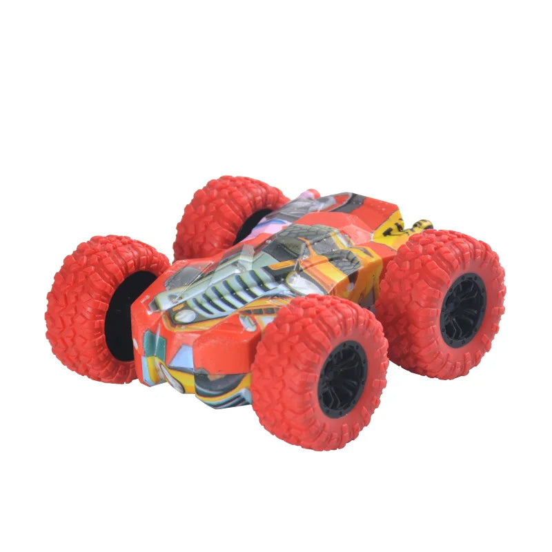 Fun Pull Back Car Double-Side Vehicle Inertia Safety and Fall Resistance Shatter-Proof Model for Kids Boys Children's Toys Car