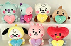 Hot B-T-21 Plush Toy Tata Koay Shooky Mang Cooky Cartoon Animal Backpack Key Mobile Phone Pendant Office Toys Friend Gift