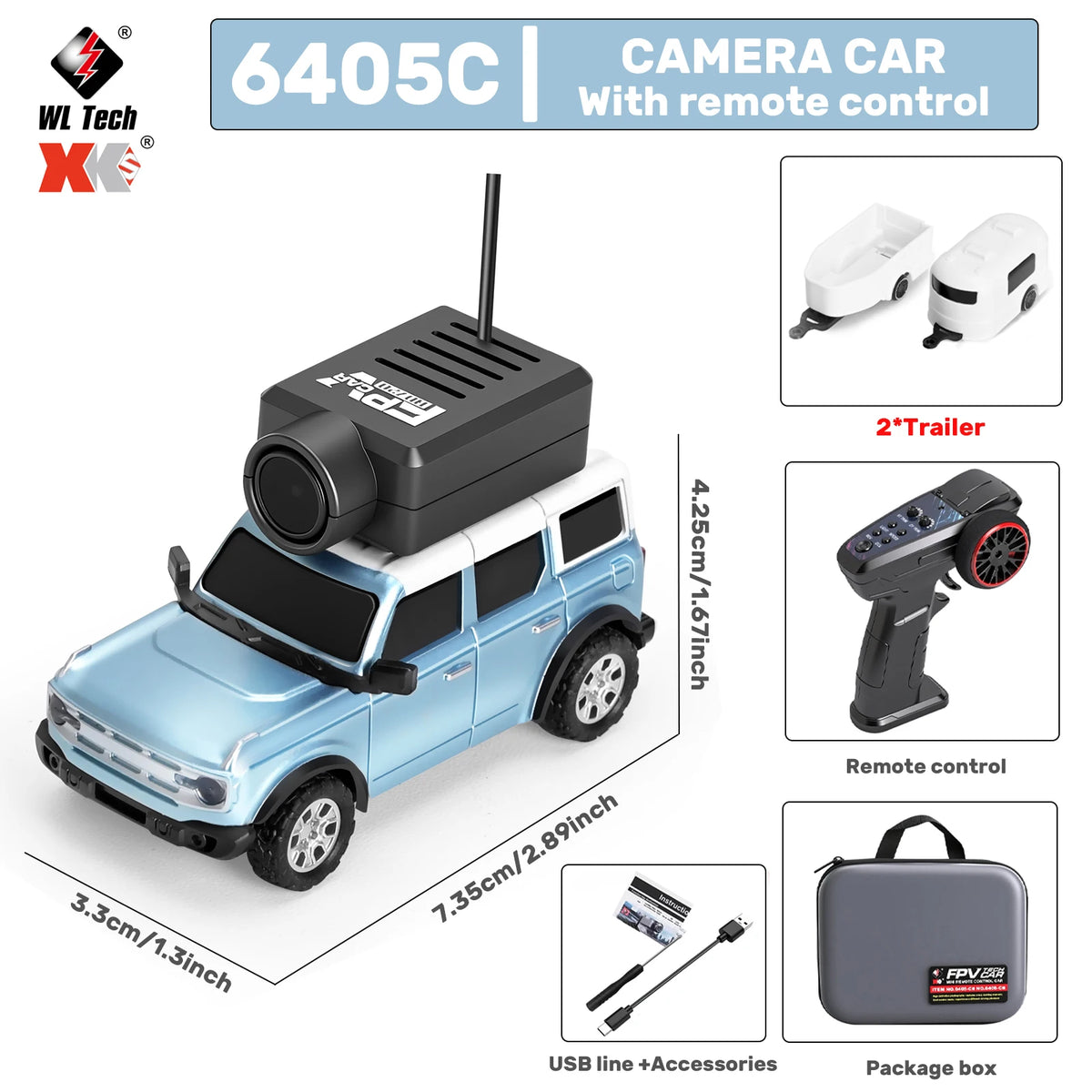 Mini RC Car – FPV Camera WiFi App Control Car