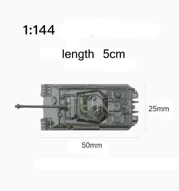 Tank Model Kit – 1:144 Scale Military Vehicle Set
