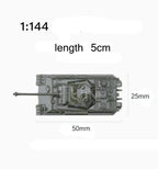 Tank Model Kit – 1:144 Scale Military Vehicle Set