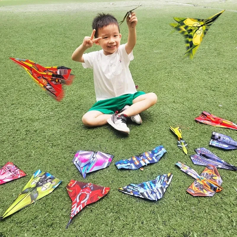 36Pcs DIY Children's Origami Airplane Parent-Child Full-Color Handmade Toy Airplane Educational Toy Hands-On Ability Puzzle Toy
