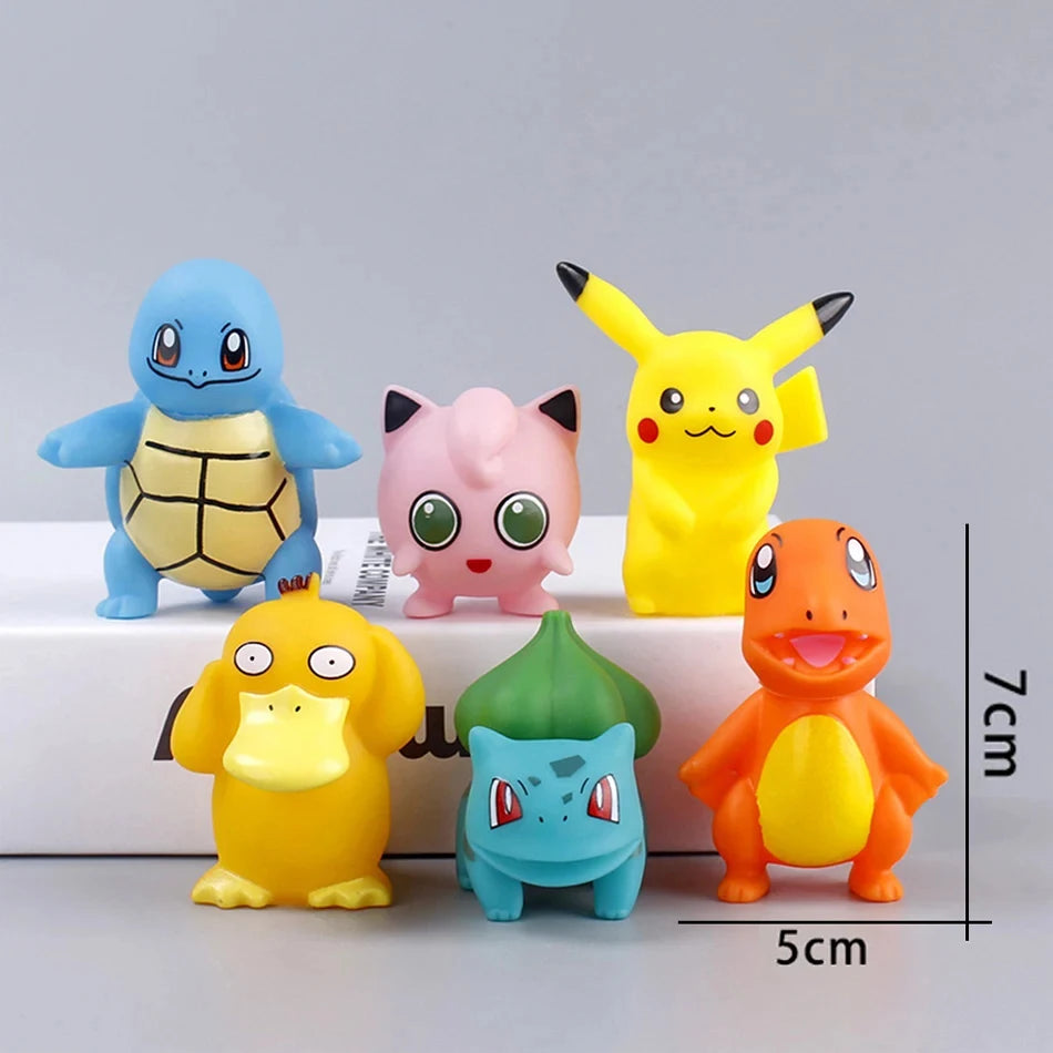 Anime Cake Topper Set – 13-Piece PVC Figure Decorations