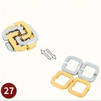 Metal Brain Teaser Puzzle – Challenging 3D Geometric Game