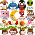 Custom Crochet Dolls Handmade Pocket Hug Animal Positive Plant Bespoke Unique Knitted Doll Plush Toy Gift for The One I Love