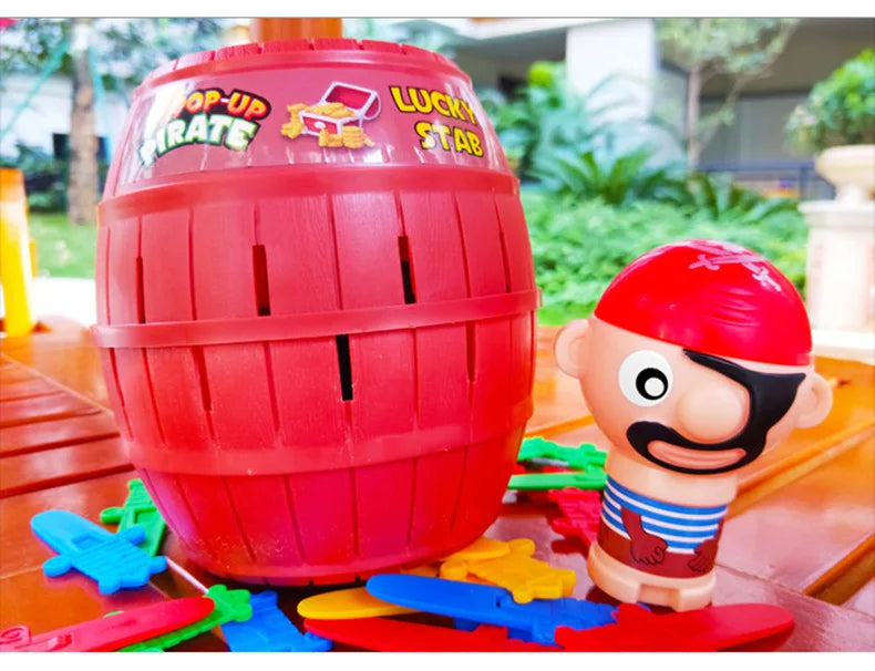 Pirate Barrel Game – Pop Up Family Party Toy for Kids & Adults