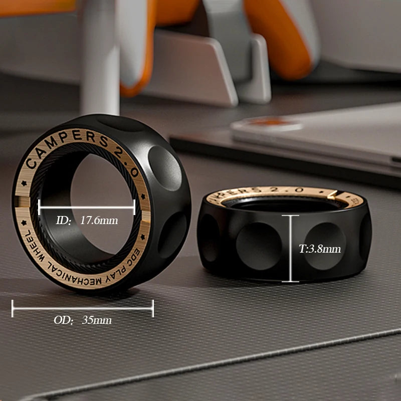 Magnetic Spinner Ring – Metal Fidget Toy for Stress Relief