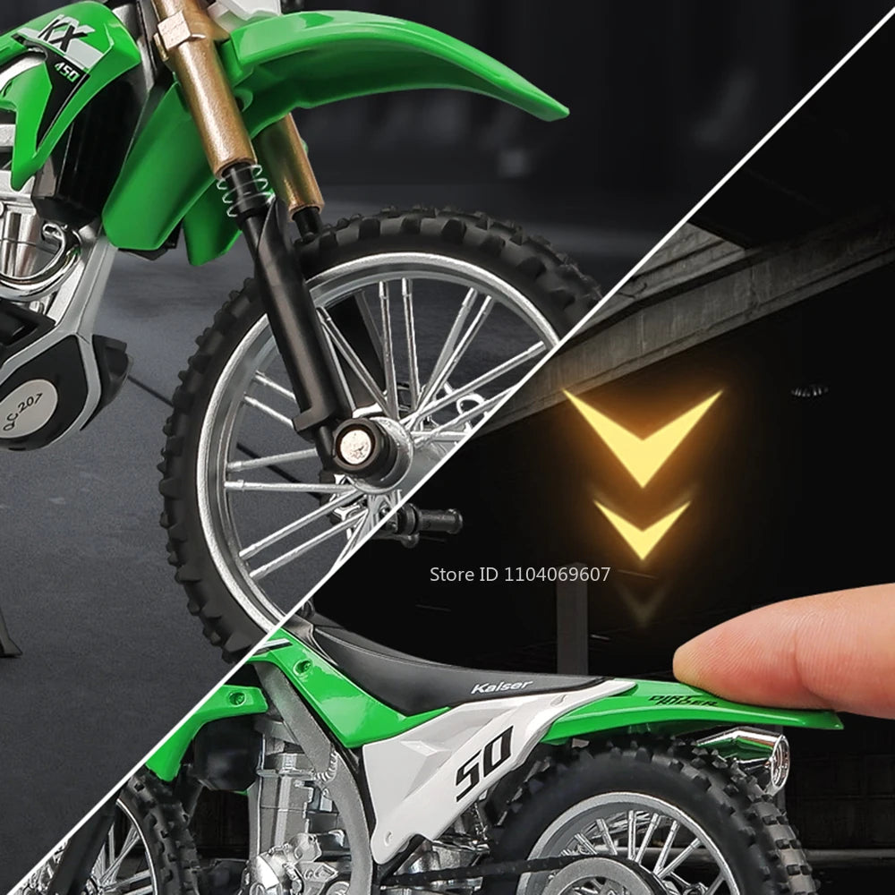 1:12 Diecast Motorcycle – Alloy Pull Back Model