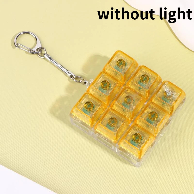 Mechanical Keyboard Key Tester – LED Keycap Fidget Keychain