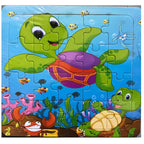 Wooden 3D Puzzle – Cartoon Animal Jigsaw Toy for Kids