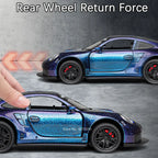 Diecast Sports Car – 1:32 Metal Pull-Back