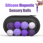 Magnetic Sensory Fidget Balls – Silicone Quiet Fidget Toy