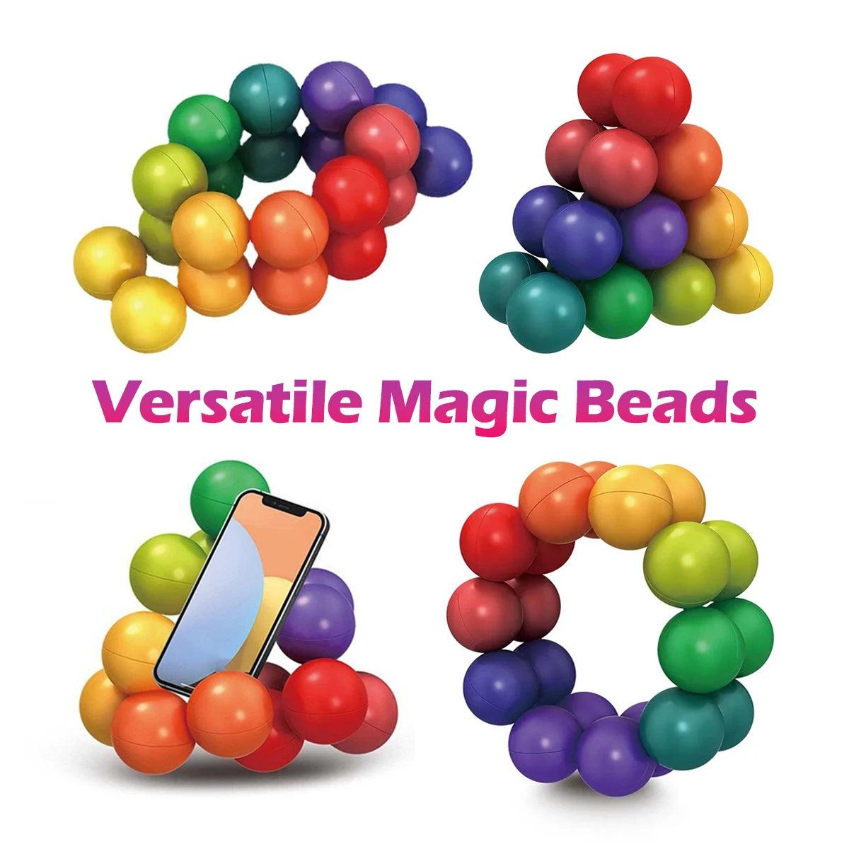 3D Rotating Fidget Ball – Sensory Stress Relief Puzzle Toy
