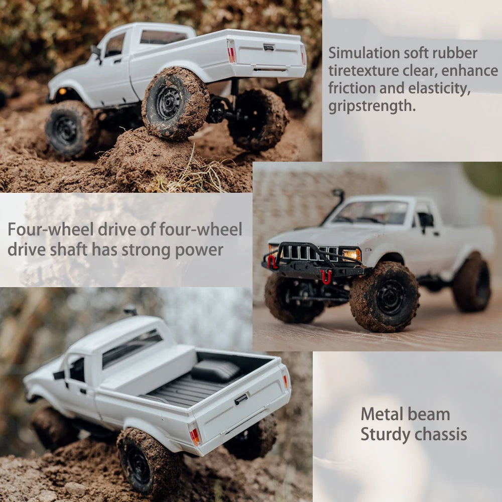 RC Rock Crawler 1:16 4WD Off Road Climbing Truck with LED