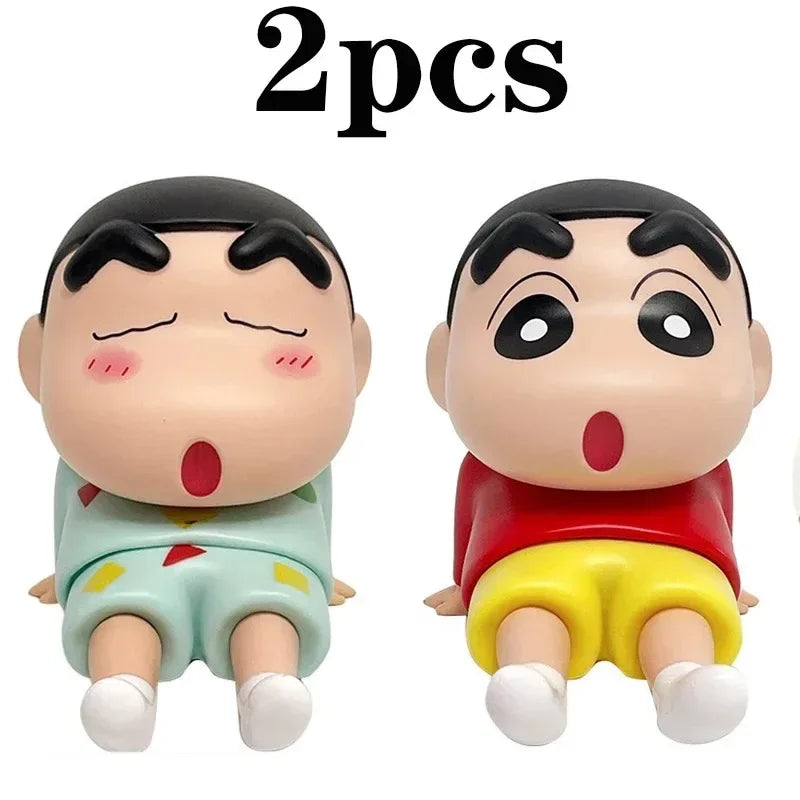 Anime Figure Phone Holder Kawaii Desktop Ornament 12cm