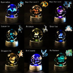 3D Crystal Ball Lamp – Glass LED Night Light Collectible