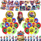 Birthday Party Decorations Set – Banner, Balloons & Cake Toppers