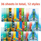 Paper Airplane Origami Kit – 36-Piece DIY Folding Set