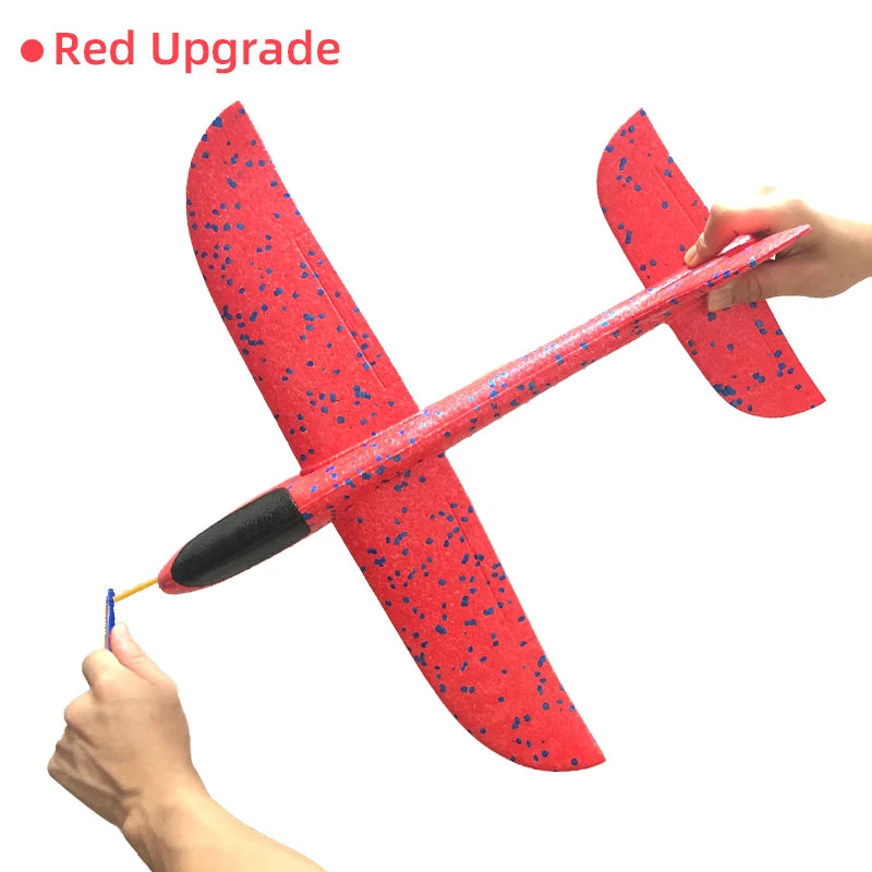 50/33CM Big Foam Plane Glider Hand Throw Airplane LED Inertial EPP Bubble Planes Outdoor Launch Kids Toys for Children Boys Gift