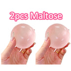 Blue Maltose Squishy Toy – Transparent Mochi Fidget Ball