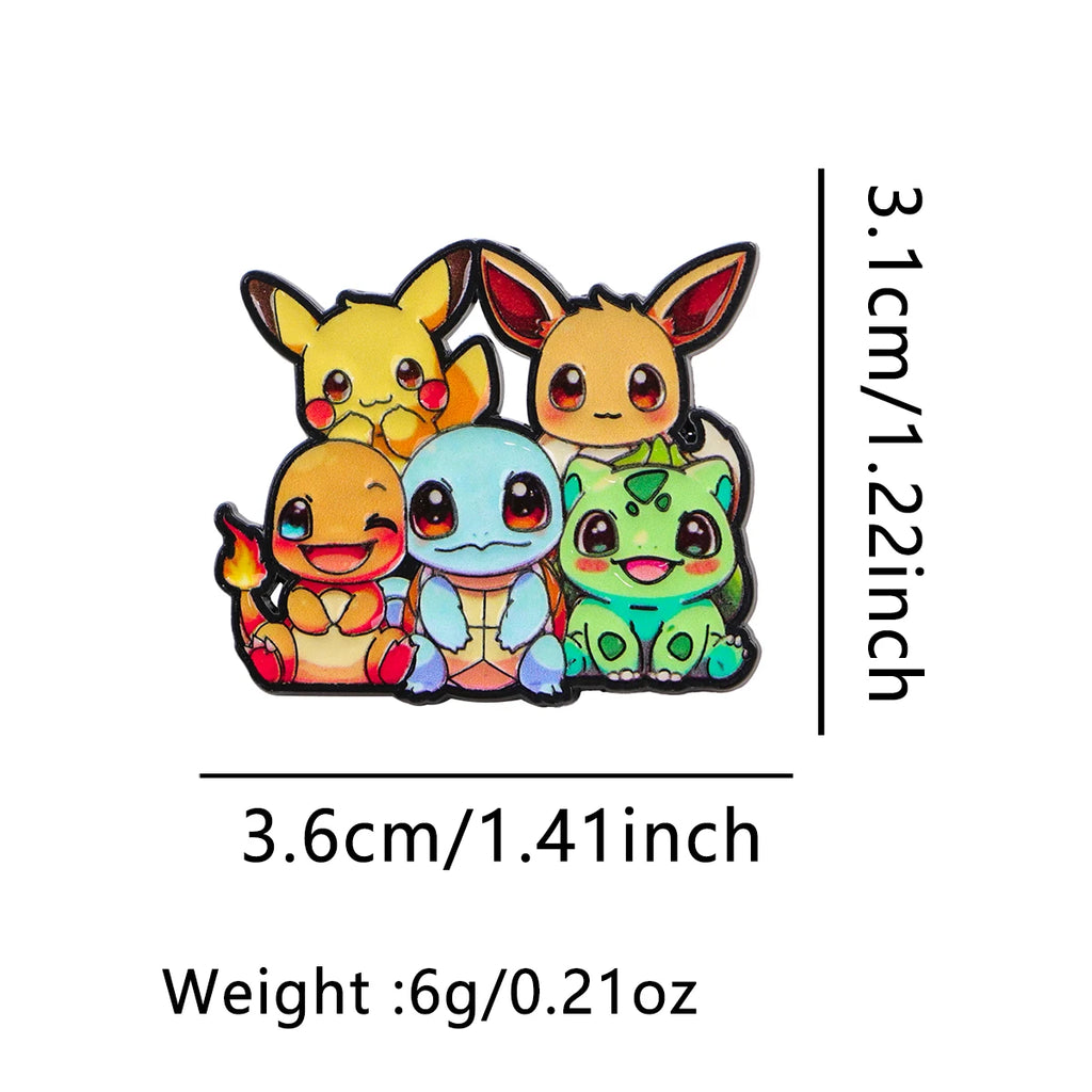 Cute Cartoon Animals Enamel Pin Anime Figures Brooch Lapel Pins Badge on Backpack Clothing Accessories Jewelry Friends Gifts