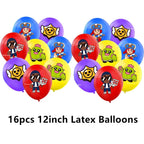 Birthday Party Decorations Set – Banner, Balloons & Cake Toppers