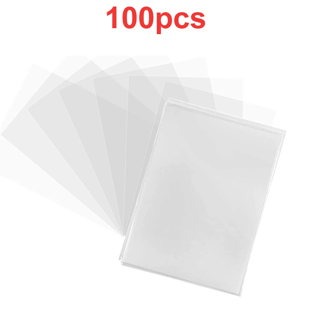 Trading Card Sleeves – 100 Pack Clear PVC Protectors