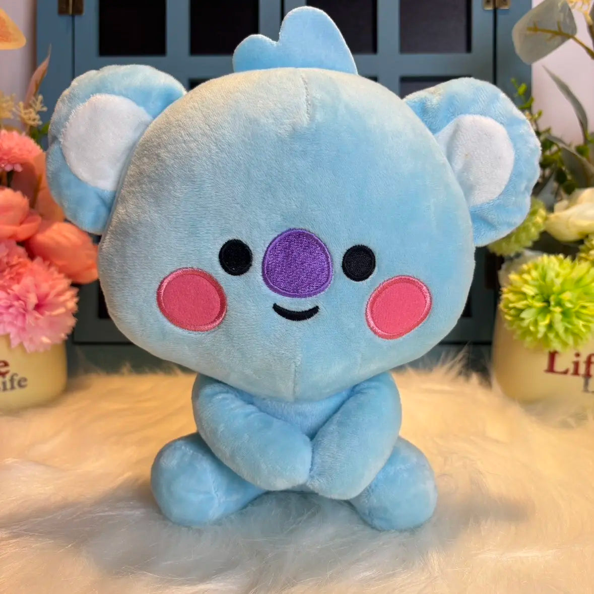 Hot B-T-21 Plush Toy Tata Koay Shooky Mang Cooky Cartoon Animal Backpack Key Mobile Phone Pendant Office Toys Friend Gift