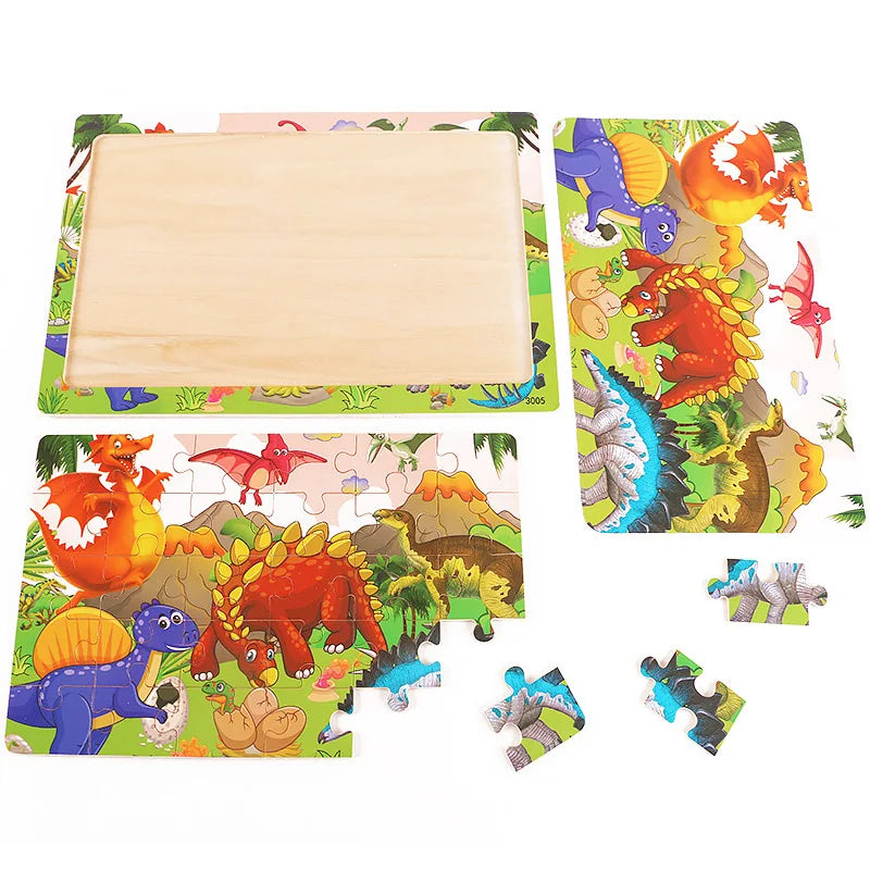 Wooden Jigsaw Puzzle – 30-Piece Animal Toy
