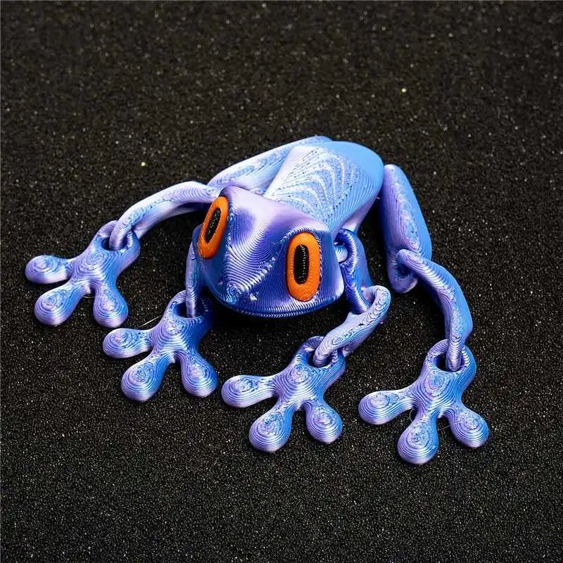 Magnetic Articulated Frog – 3D Printed Sensory Fidget Toy