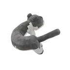 Gray Cat Plush Toy – U-Shaped Soft Stuffed Animal