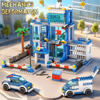 Police Station Building Set – City DIY Construction Model