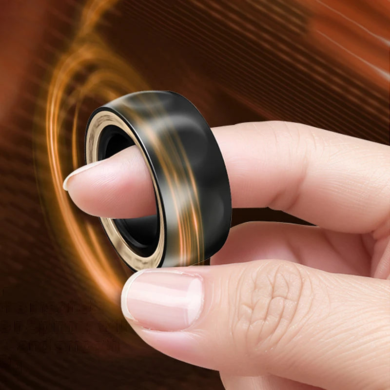 Magnetic Spinner Ring – Metal Fidget Toy for Stress Relief