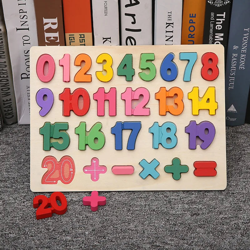 Wooden Shape Sorting Toy – Montessori Color Matching Puzzle