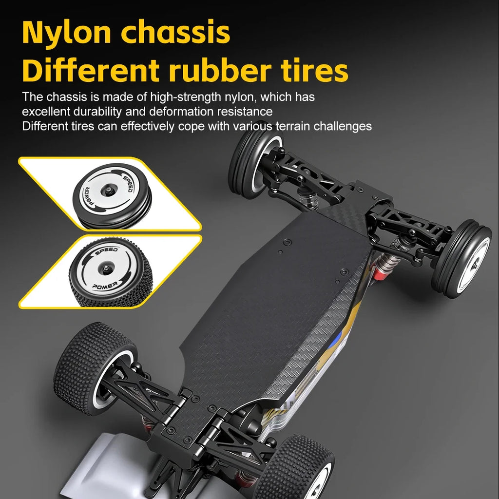 RC Racing Car 1:24 2WD Gyro Remote Control Car with 60M Range