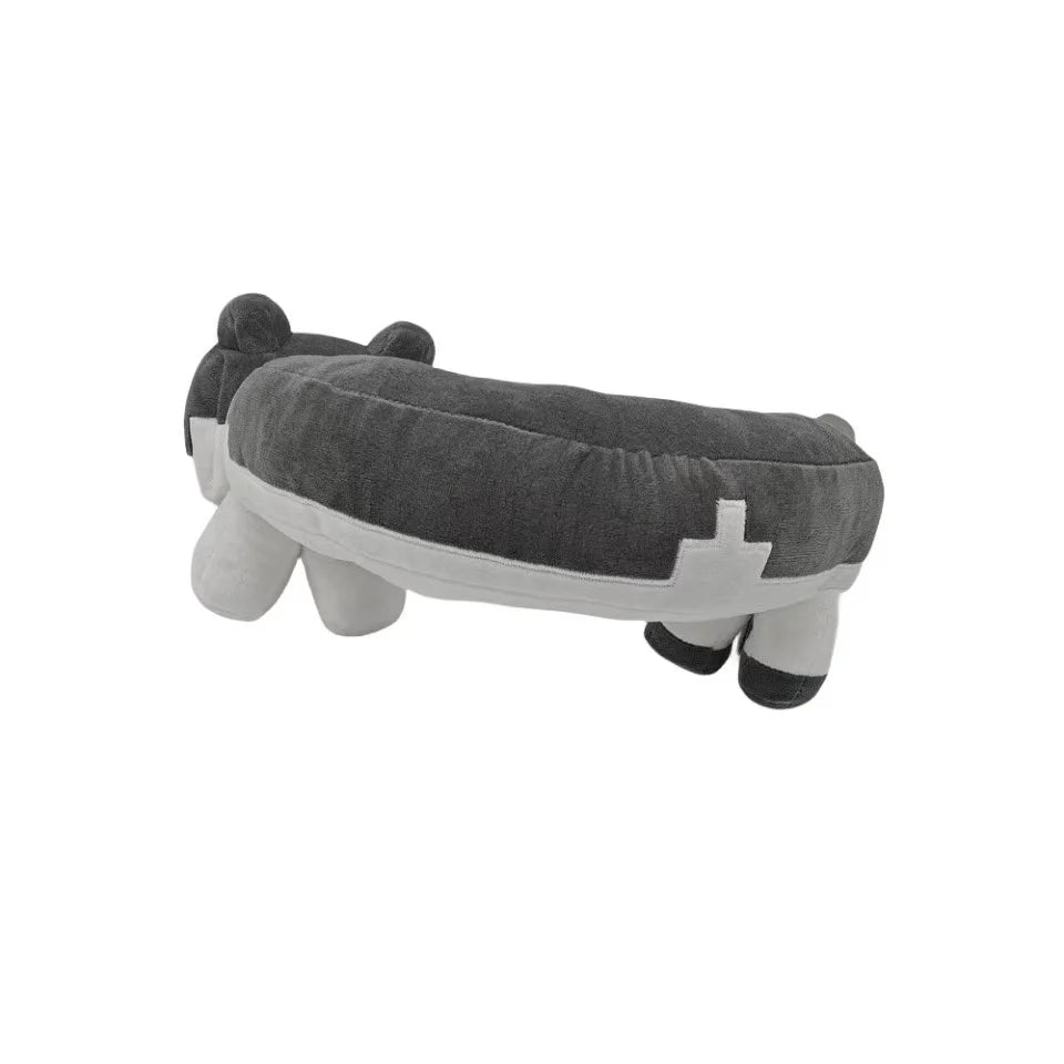 Gray Cat Plush Toy – U-Shaped Soft Stuffed Animal