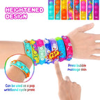 Pop Fidget Bracelet – 12PCS Push Pop Sensory Party Favors